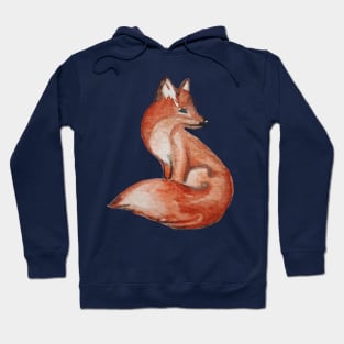 Fox Watercolor Seamless Pattern Hoodie